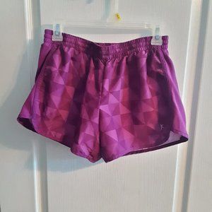Ladies Danskin Purple Athletic Shorts Size M